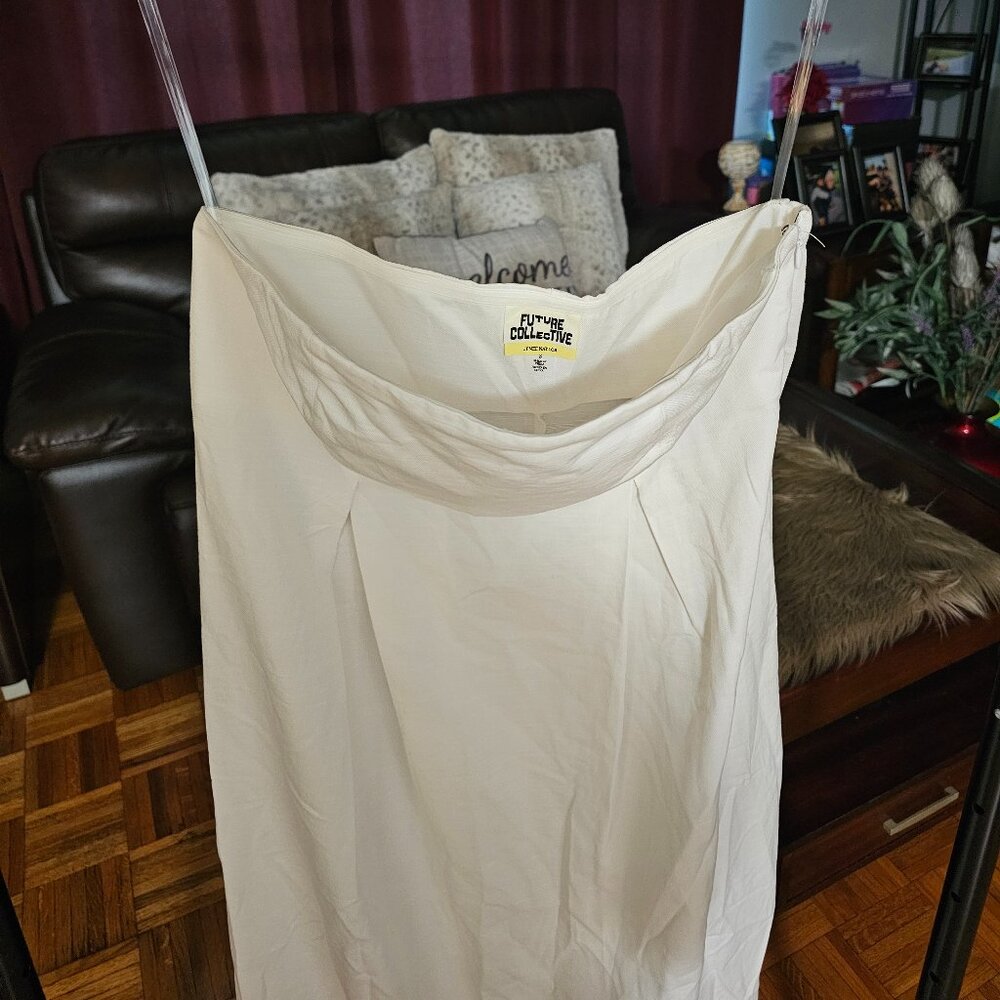 NWT Future Collective white strapless dress size 10 - Picture 2 of 5